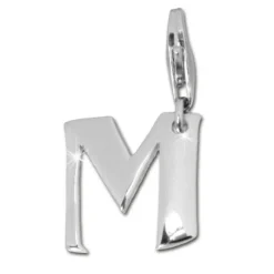 SilberDream 925 Charm Buchstabe M Silber Armband Anhänger FC70M