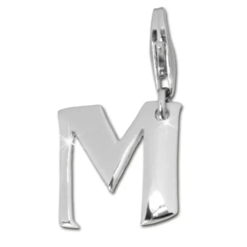 SilberDream 925 Charm Buchstabe M Silber Armband Anhänger FC70M