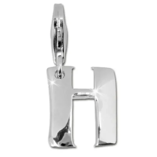 SilberDream 925 Charm Buchstabe H Silber Armband Anhänger FC70H