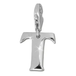 SilberDream 925 Charm Buchstabe T Silber Armband Anhänger FC70T