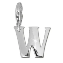 SilberDream 925 Charm Buchstabe W Silber Armband Anhänger FC70W