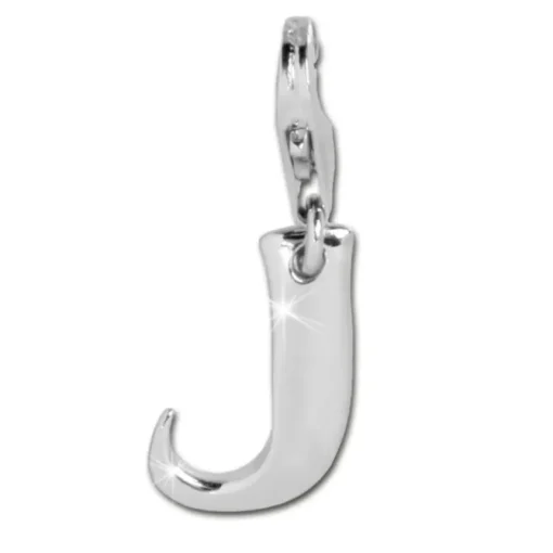 SilberDream 925 Charm Buchstabe J Silber Armband Anhänger FC70J