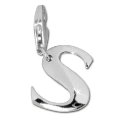 SilberDream 925 Charm Buchstabe S Silber Armband Anhänger FC70S