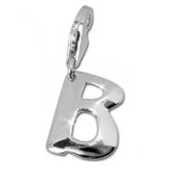 SilberDream 925 Charm Buchstabe B Silber Armband Anhänger FC70B