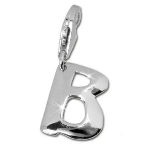 SilberDream 925 Charm Buchstabe B Silber Armband Anhänger FC70B