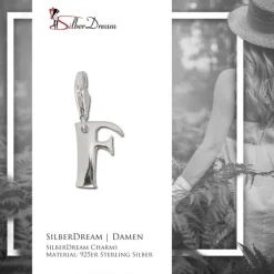 SilberDream 925 Charm Buchstabe F Silber Armband Anhänger FC70F