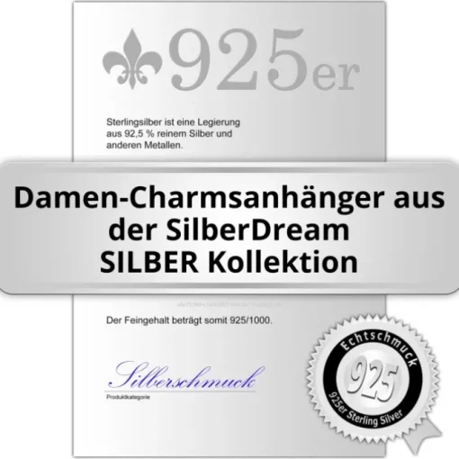 SilberDream 925 Charm Buchstabe E Silber Armband Anhänger FC70E
