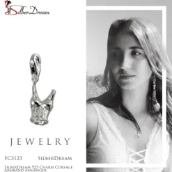 SilberDream 925 Charm Corsage Armband Anhänger FC3123