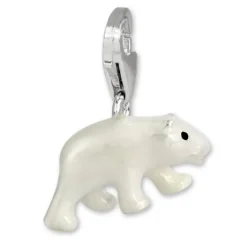 SilberDream 925 Charm Eisbär Armband Anhänger FC1018