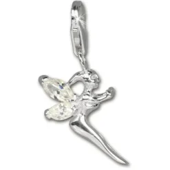 SilberDream 925 Charm Elfe Zirkonia weiß Armband Anhänger FC240W