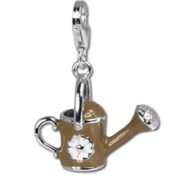 SilberDream 925 Charm Emaille Gießkanne Armband Anhänger FC602
