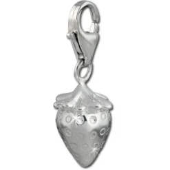 SilberDream 925 Charm Erdbeere Armband Anhänger FC3022W