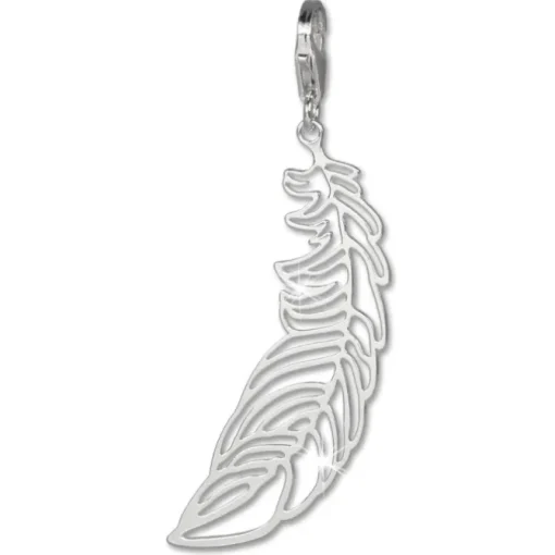 SilberDream 925 Charm Feder Armband Ketten Anhänger FC802