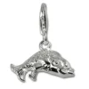 SilberDream 925 Charm Fische Sternzeichen Anhänger FC7103