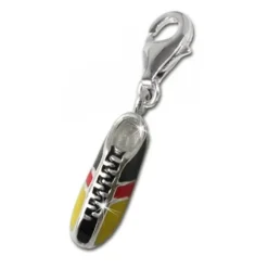 SilberDream 925 Charm Fußballschuh Armband Anhänger FC707