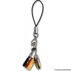 SilberDream 925 Charm Fußballschuh Armband Anhänger FC707
