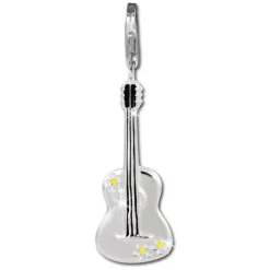 SilberDream 925 Charm Gitarre Armband Anhänger Silber FC3001