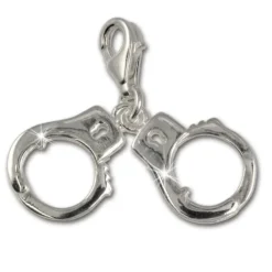 SilberDream 925 Charm Handschellen Armband Anhänger FC3037