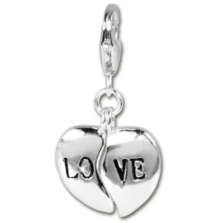 SilberDream 925 Charm Herz LOVE Armband Anhänger Silber FC3008