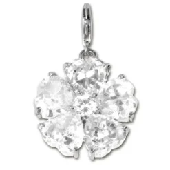 SilberDream 925 Charm Herzblume Armband Ketten Anhänger FC4112W