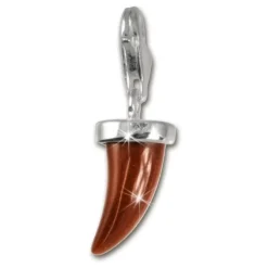 SilberDream 925 Charm Horn braun Armband Anhänger FC212N