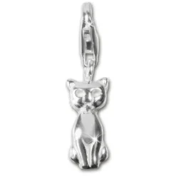 SilberDream 925 Charm Katze Armband Anhänger FC1029