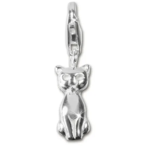 SilberDream 925 Charm Katze Armband Anhänger FC1029