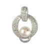 SilberDream 925 Charm Ketten Verbinder Zirkonia Perle FC0071W