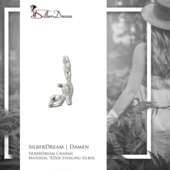 SilberDream 925 Charm Plateauschuh Armband Anhänger FC3079