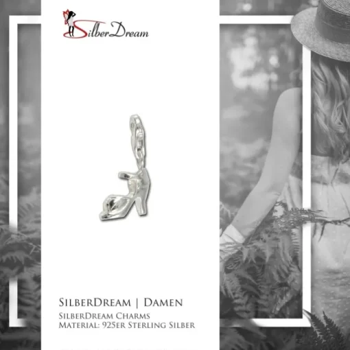 SilberDream 925 Charm Plateauschuh Armband Anhänger FC3079