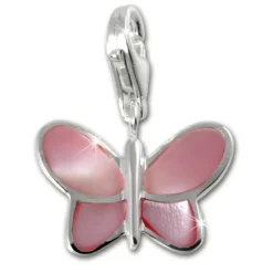 SilberDream 925 Charm Schmetterling pink FC1041P