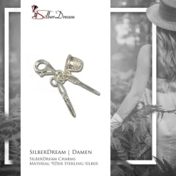 SilberDream 925 Charm Schneiderset Armband Anhänger FC3066