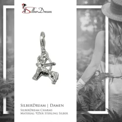 SilberDream 925 Charm Schütze Sternzeichen Anhänger FC7112