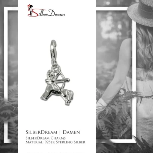 SilberDream 925 Charm Schütze Sternzeichen Anhänger FC7112