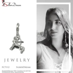 SilberDream 925 Charm Schütze Sternzeichen Anhänger FC7112