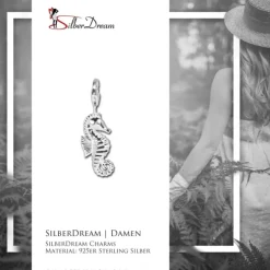SilberDream 925 Charm Seepferdchen Armband Anhänger FC1022