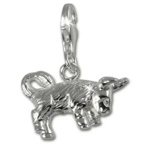 SilberDream 925 Charm Stier Sternzeichen Anhänger FC7105