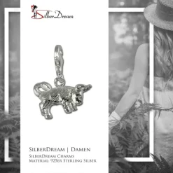SilberDream 925 Charm Stier Sternzeichen Anhänger FC7105