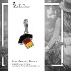 SilberDream 925 Charm Trikot Deutschland Armband Anhänger FC701