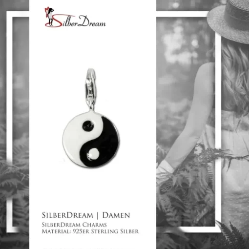 SilberDream 925 Charm YinYang Armband Anhänger FC4113