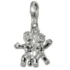 SilberDream 925 Charm Zwilling Sternzeichen Anhänger FC7106
