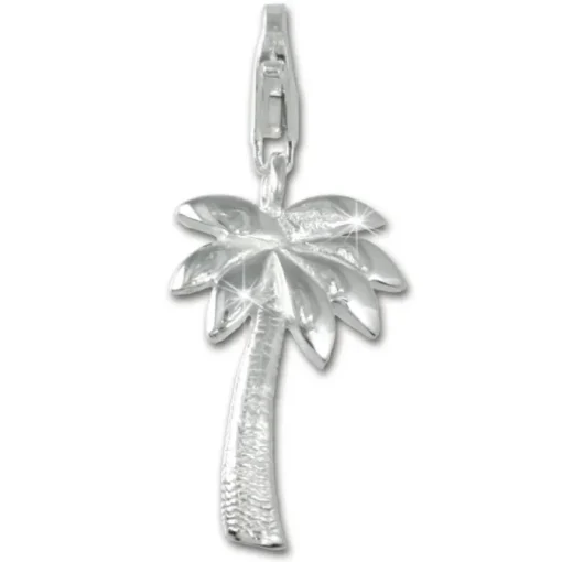 SilberDream 925 Silber Charm Palme Armband Anhänger FC3101