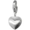 SilberDream 925 Silber Charm Herz matt Armband Anhänger FC3108