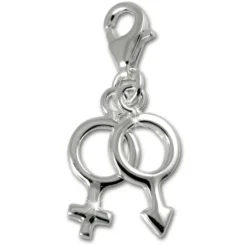 SilberDream 925 Silber Charm Anhänger Mann & Frau FC3126