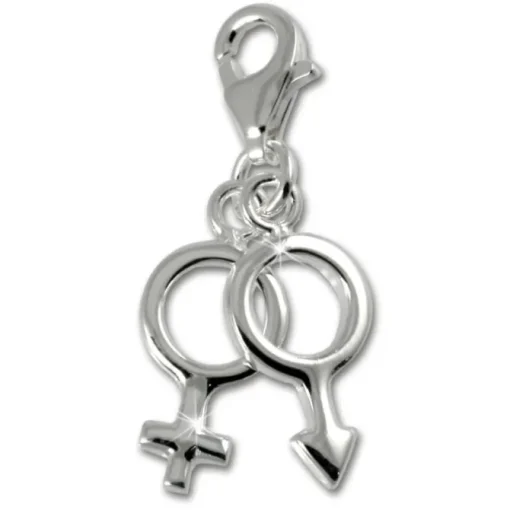 SilberDream 925 Silber Charm Anhänger Mann & Frau FC3126