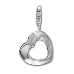 SilberDream 925 Silber Charm Herz Armband Anhänger FC3012