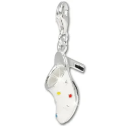 SilberDream 925 Silber Charm Clog Schuh Armband Anhänger FC629