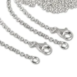 SilberDream 925 Silber Charm Halsketten Set 2x60cm FC00296-2