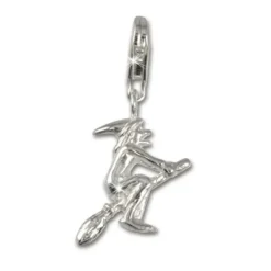 SilberDream 925 Silber Charm Hexe Armband Anhänger FC3087