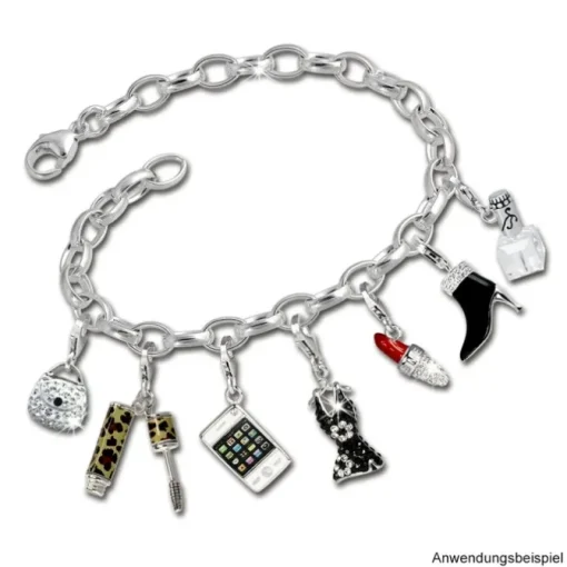 SilberDream 925 Silber Charm Stiefel Armband Anhänger FC247S
